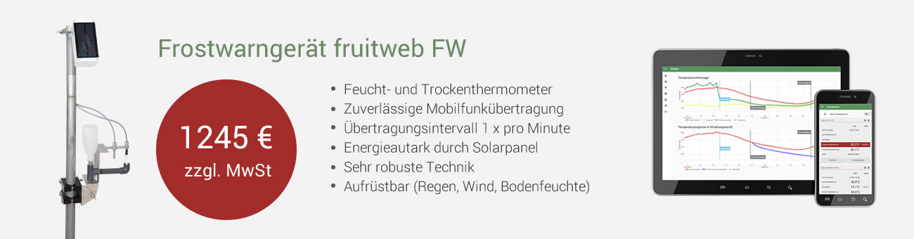 Angebot Frostwarngerät fruitweb FW