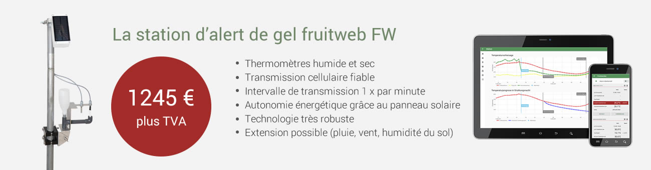 Offre station d'alerte au gel fruitweb